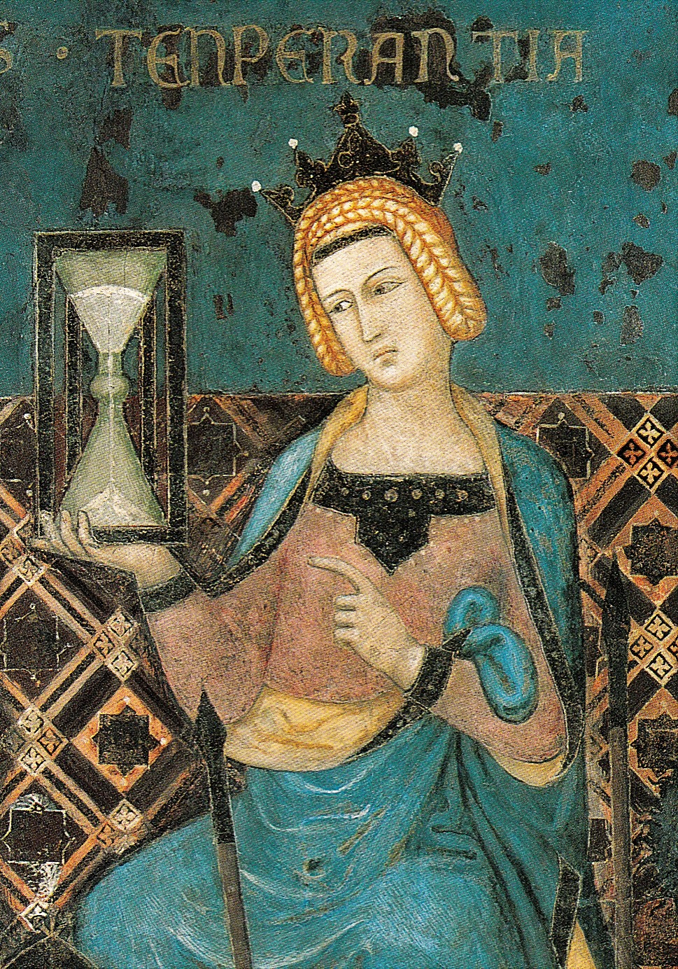 Umiarkowanie - Ambrogio Lorenzetti, fragment fresku