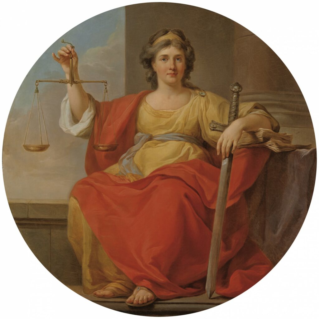 Sprawiedliwość - obraz Marcello Baciarellego